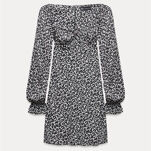 NWT ZARA ANIMAL PRINT DRESS SIZE MEDIUM